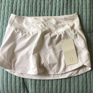 White Lululemon Skirt NWT